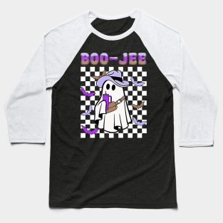 Spooky Season Cute Ghost Halloween Costume Boujee Boo-Jee Baseball T-Shirt